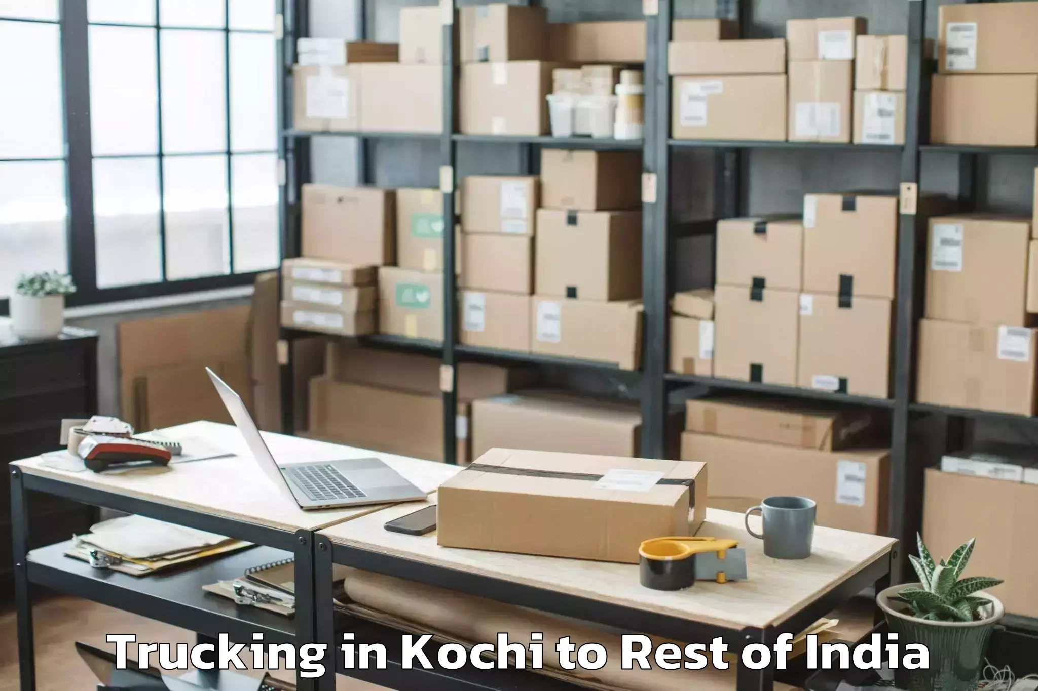 Leading Kochi to Udhampur Trucking Provider